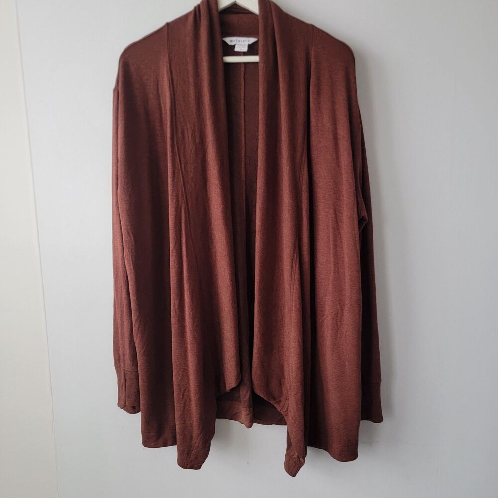 Athleta women's Pranayama Restore Wrap cardigan size M breathable Side pockets